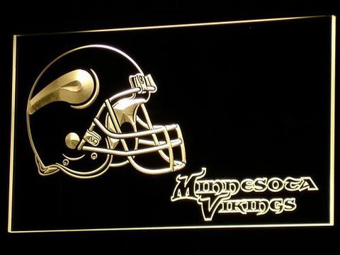 Minnesota Vikings Helmet 2 LED Neon Sign
